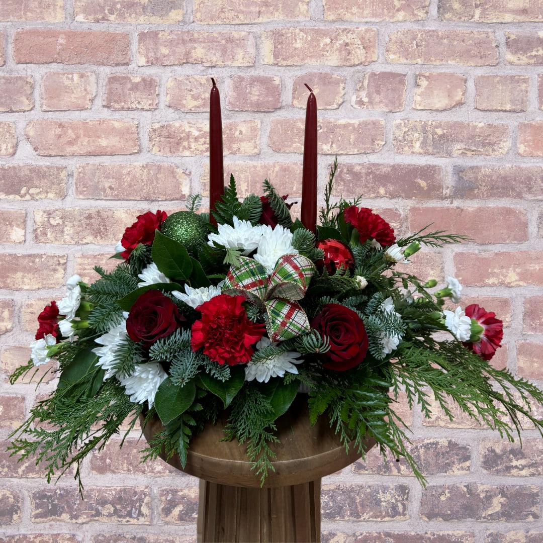 Christmas- 2 Candle Jolly - 2 candle centerpiece