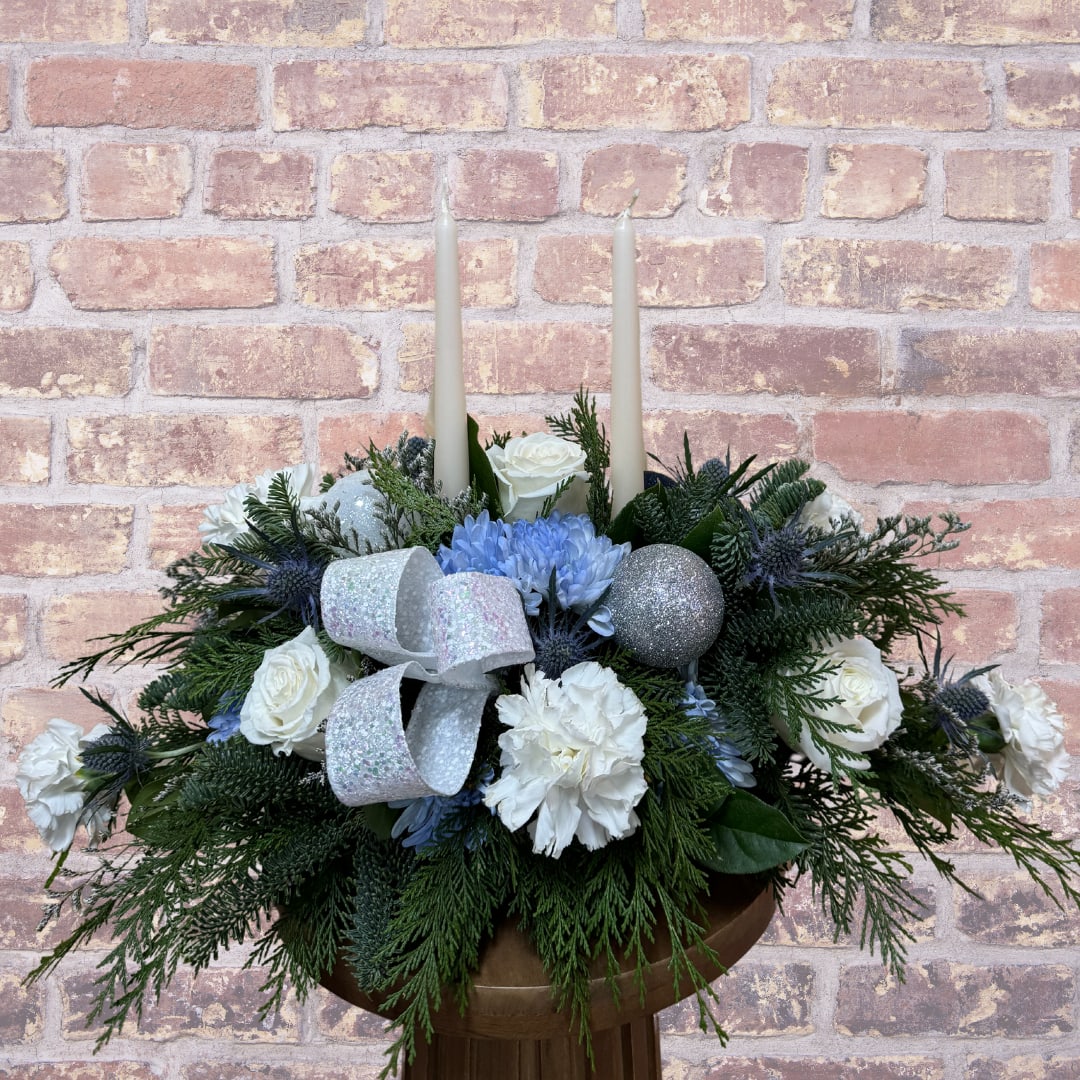 Holiday- 2 candle Winter wonderland  - 2 candle centerpiece 