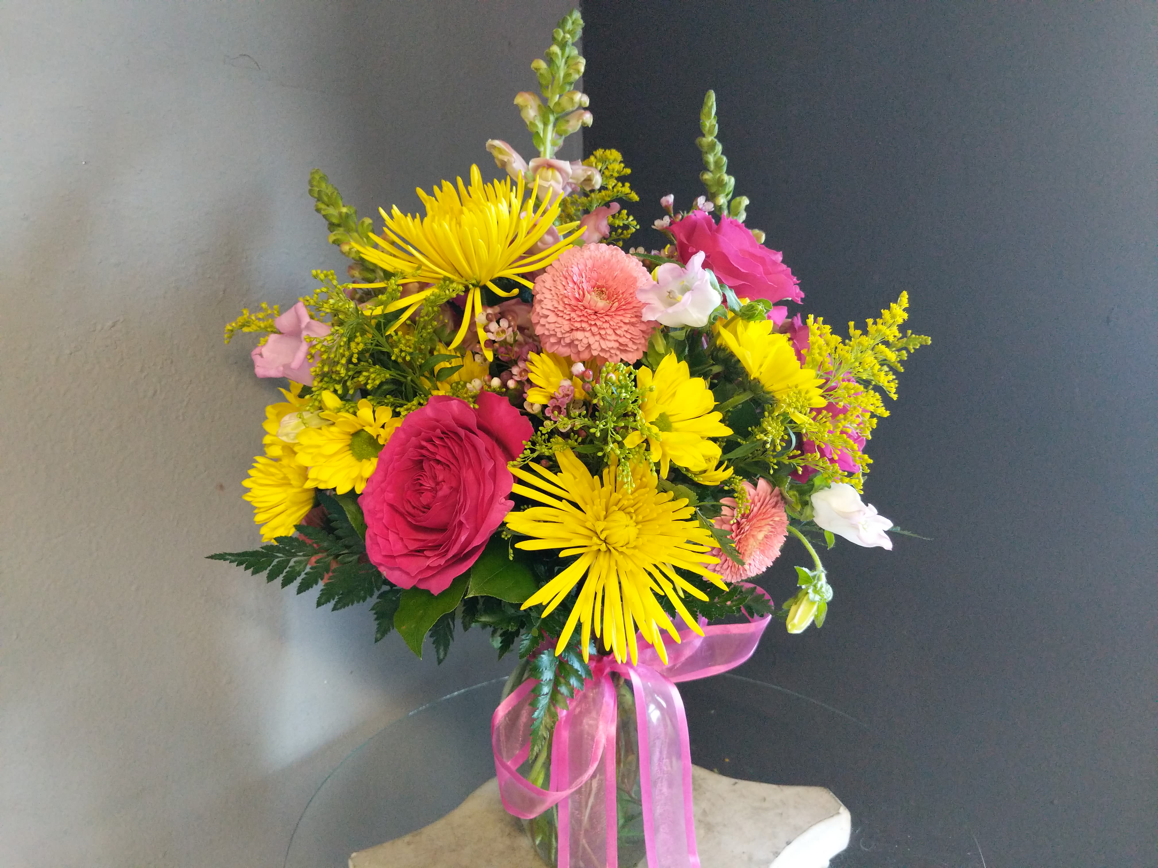 # 121 Winter Floral Arrangement - A beautiful and unique floral arrangement with seasonal fresh flowers. 