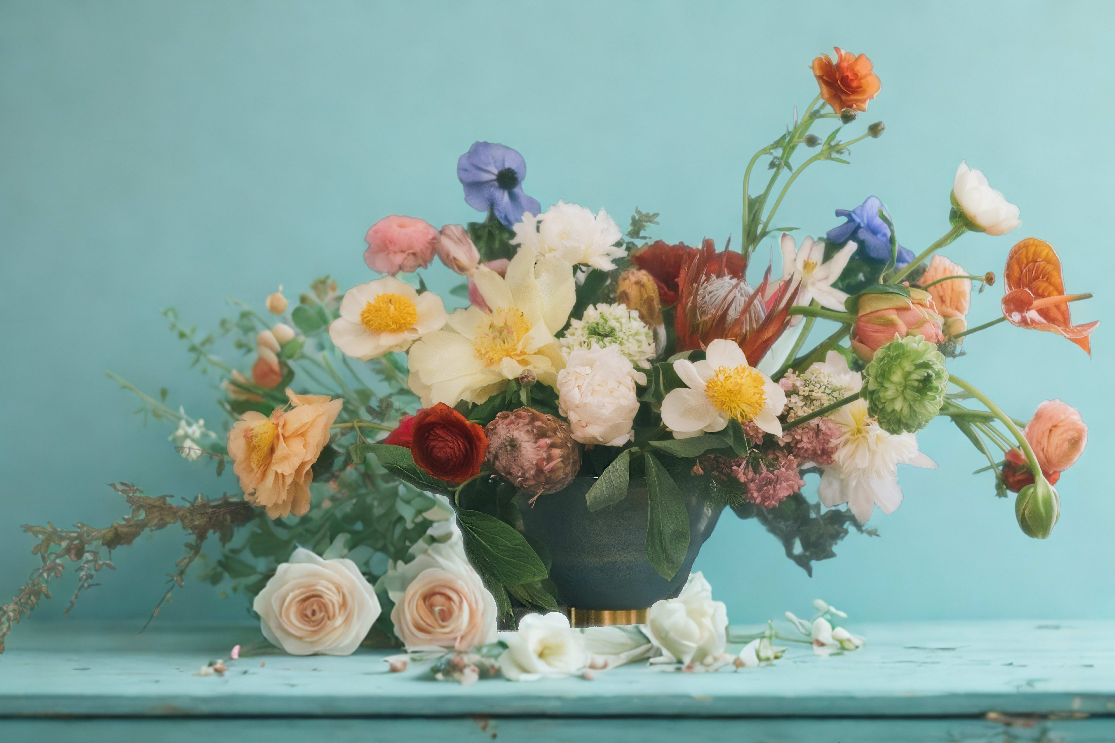 Prismatique - A structural burst of unexpected color pairings, playful yet artfully precise.