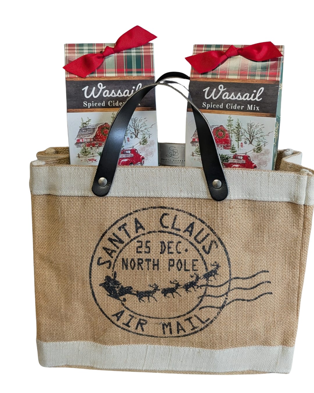 Wassail Gift Set - Warm their hearts this Holiday Season with our Wassail Gift Set.  Set includes two (2) Wassail Kits (7 oz each) and one keepsake holiday burlap bag.
