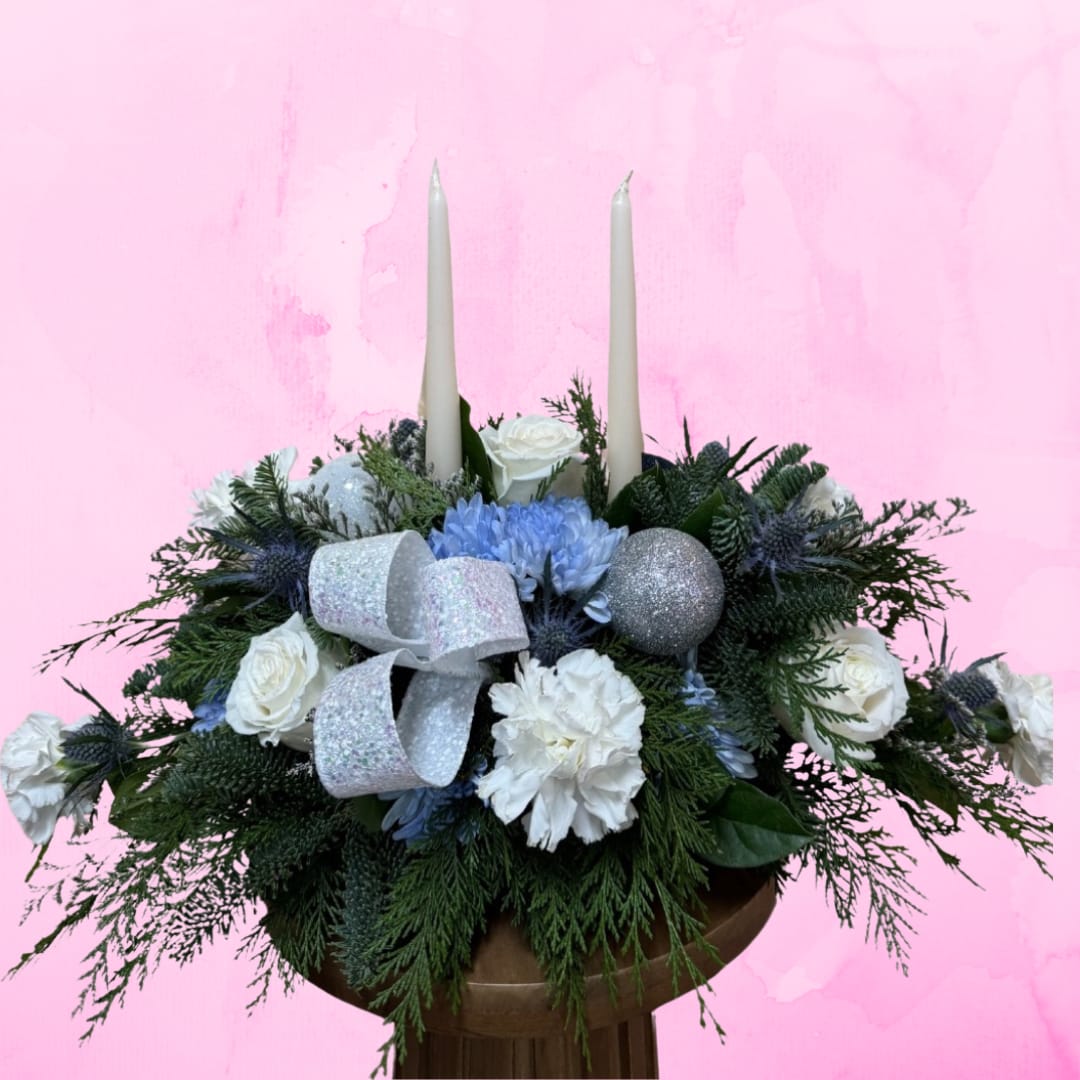 Holiday- 2 Candle Winter Wonderland - 2 candle centerpiece 