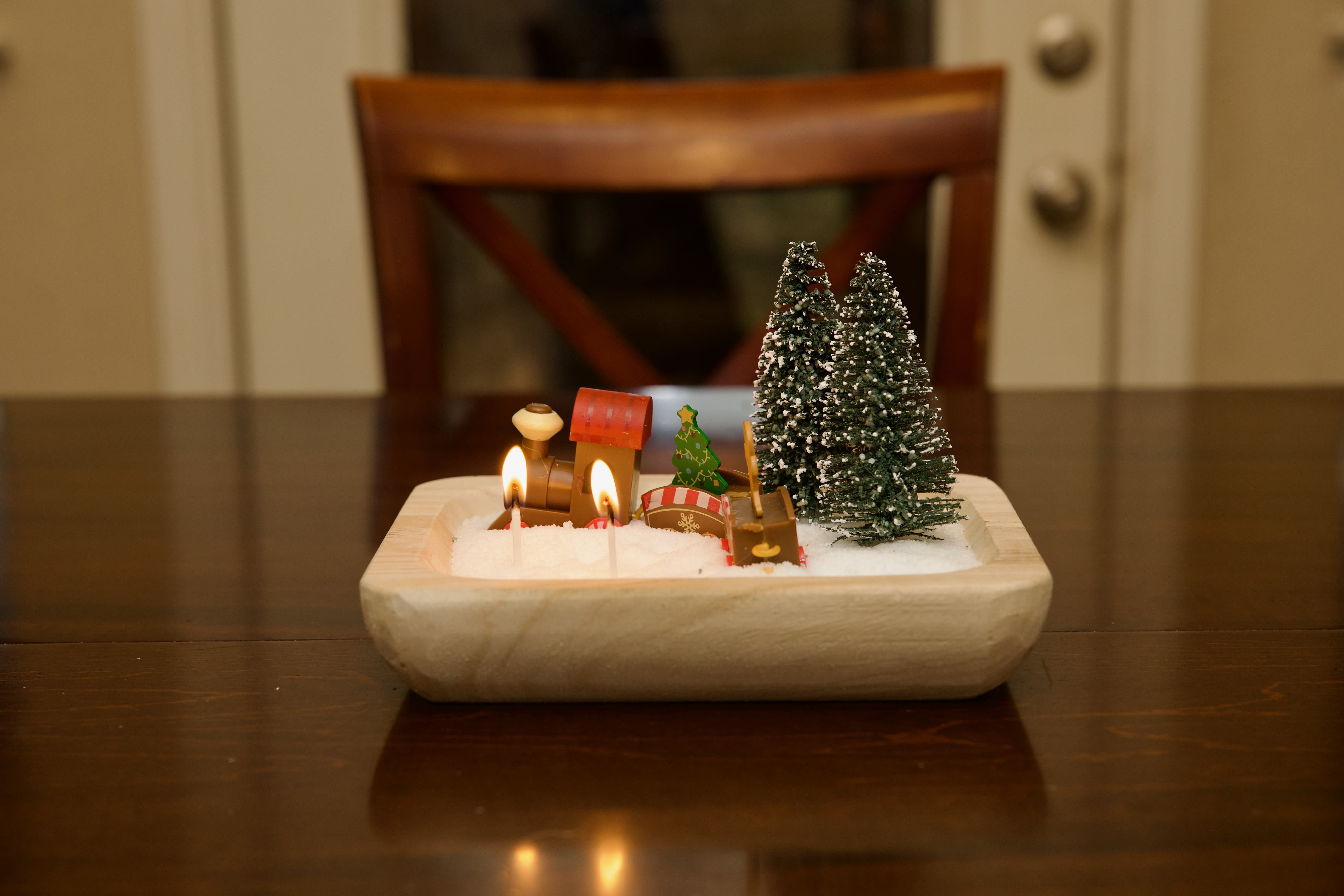 Christmas candles - decorative candles with sand wax