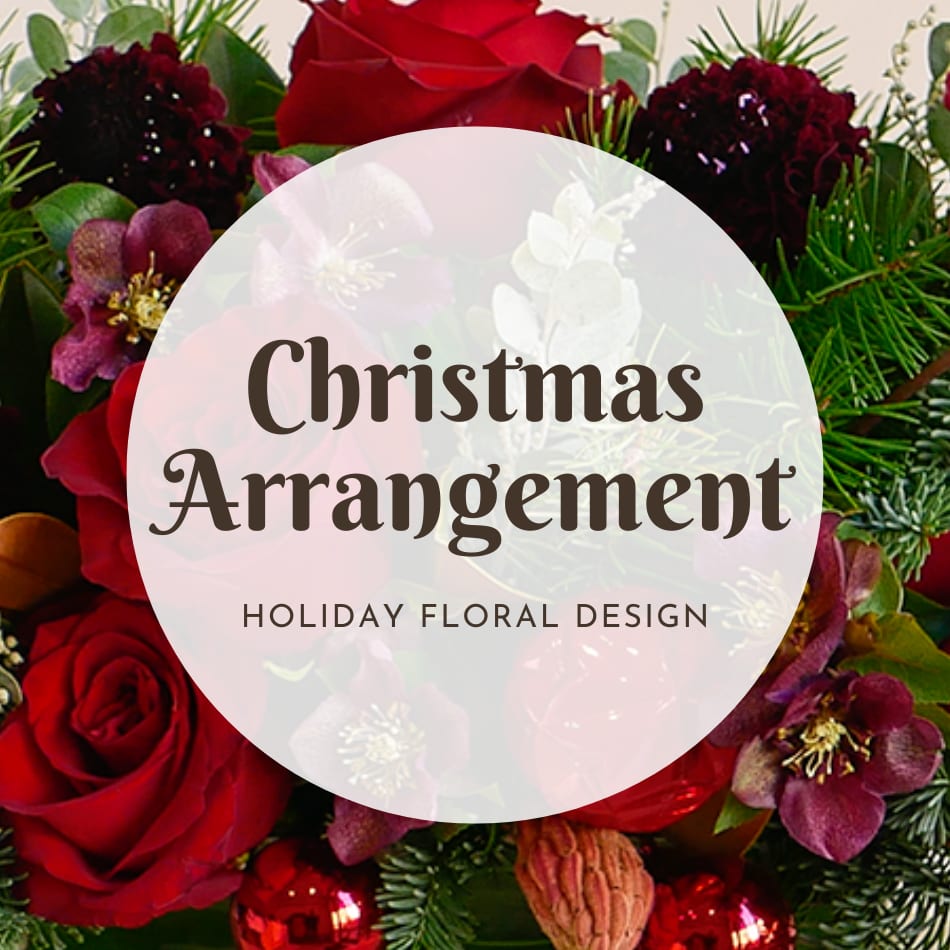 Christmas Arrangement - Leave the floral design to the experts. Just choose your price-point and our talented florists will create a beautiful arrangement everyone will be sure to love! Please call us if you'd like a different price than the three shown: (310) 476-9610