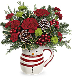 Send a Hug Sweet Frosty Mug - This snowman mug will put a smile on anyone's face!