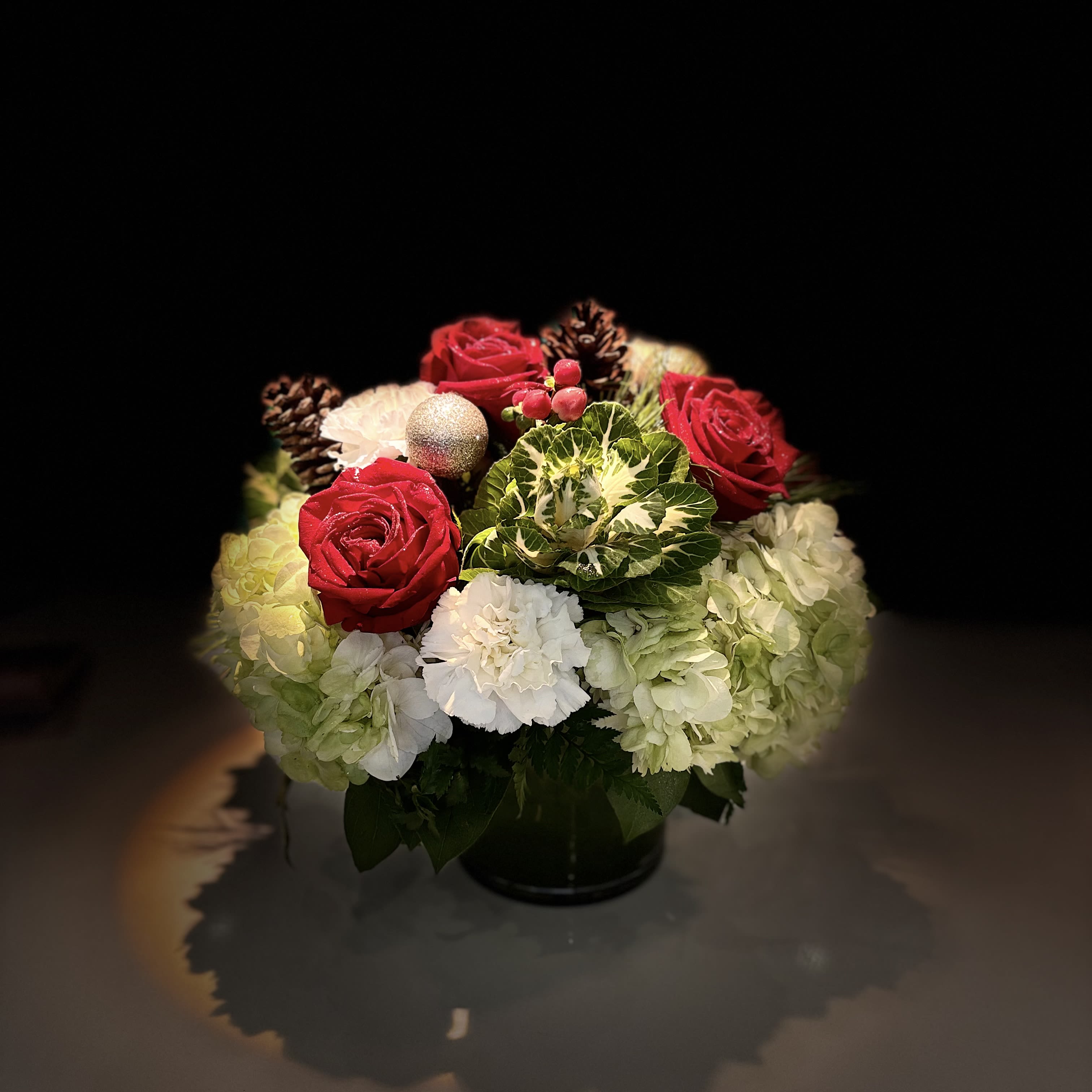 Ho ho ho - Fresh Festive Holiday Centerpiece 