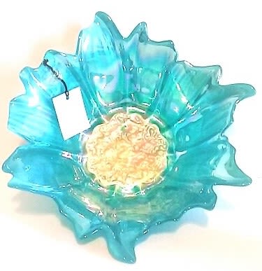 3 Handmade Glass Bowl Assortment - Set of 3 beautiful glass bowls in assorted colors.A greta gift of lasting pleasure.