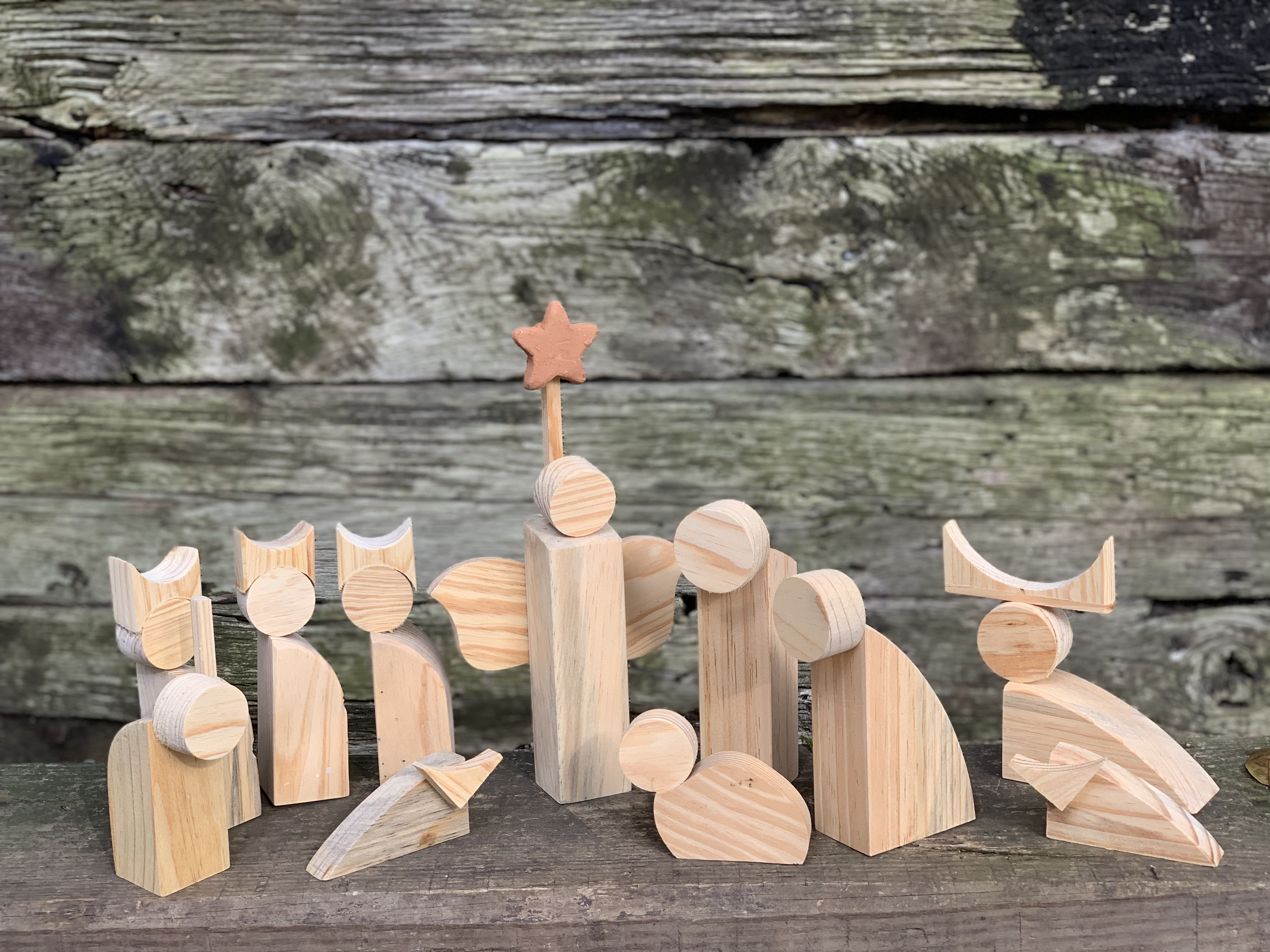 Modern Nativity - Sweet Honduran Nativity Set