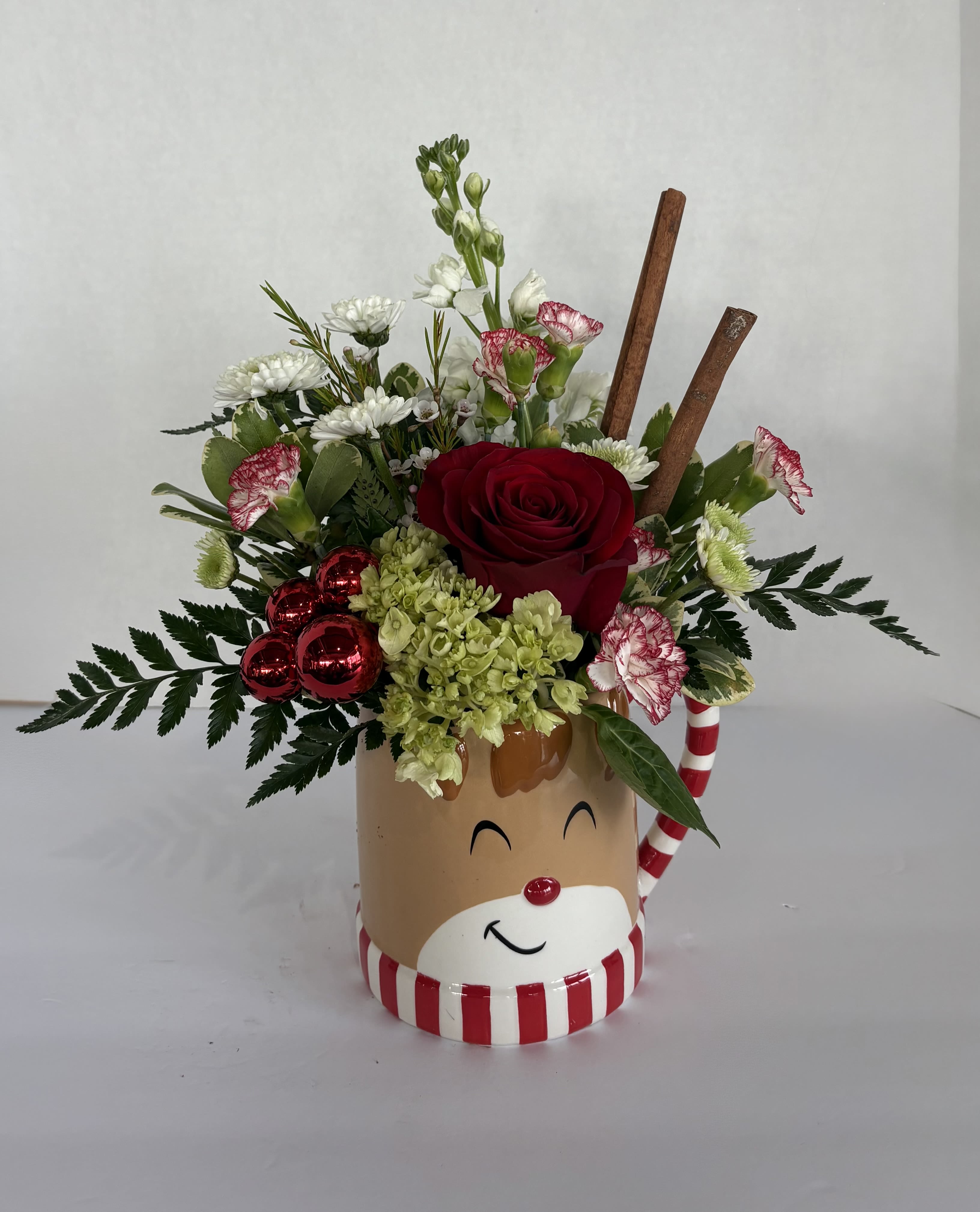 Rudolph’s Light  - Santa’s been a little selfish lately, keeping Rudolph all to himself. We get it Santa, you need his light to guide your sleigh. On the other hand, it’s the 21st century - it’s about time for Mr. Claus to gift himself a flashlight. With this arrangement, you can spread the Rudolph love, and send a ray of shining light to a loved one this Christmas season. Flying sleigh not included.