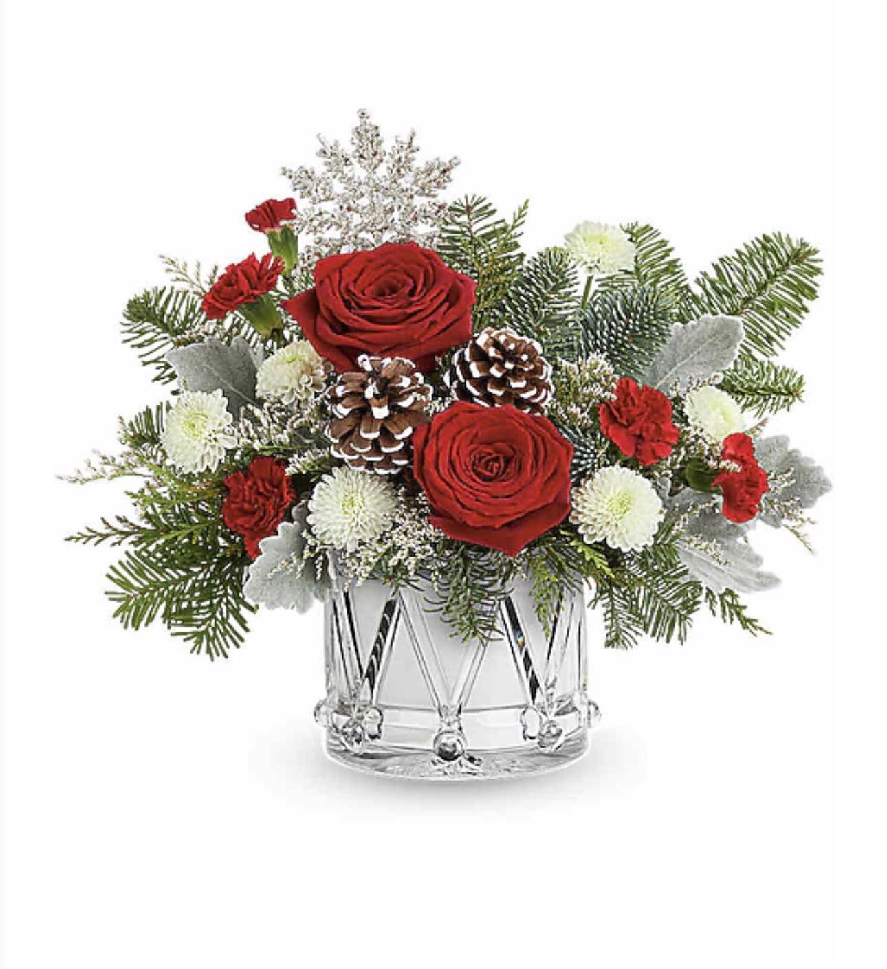 drummers Christmas -  a sweet Christmas gift. both fresh and silk  that will last a lifetime in their hearts