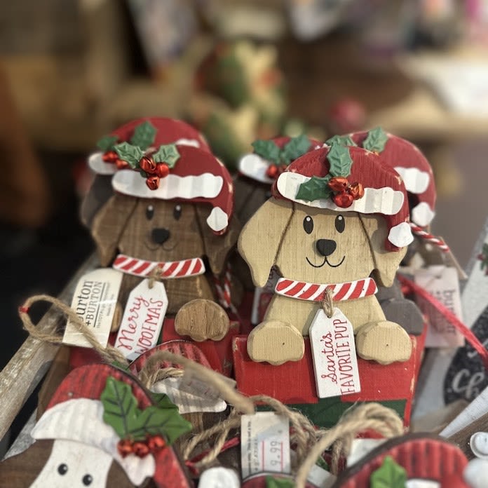 Christmas Pup Ornament - ~