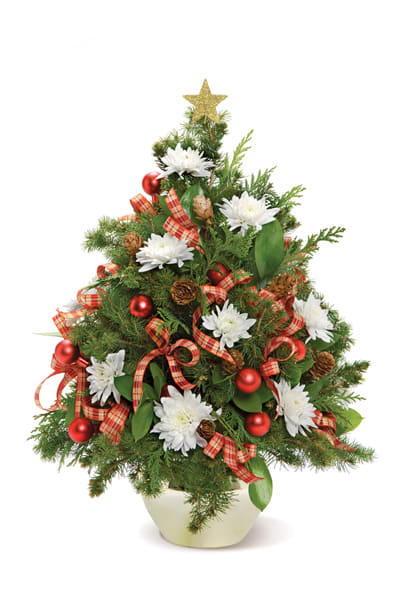 Blooming Holiday Tree by  HFD - This fresh floral twist on a traditional tree makes a great gift for family &amp; friendsÃ¢ÂÂand it just might become your new favorite part of the holiday decor!