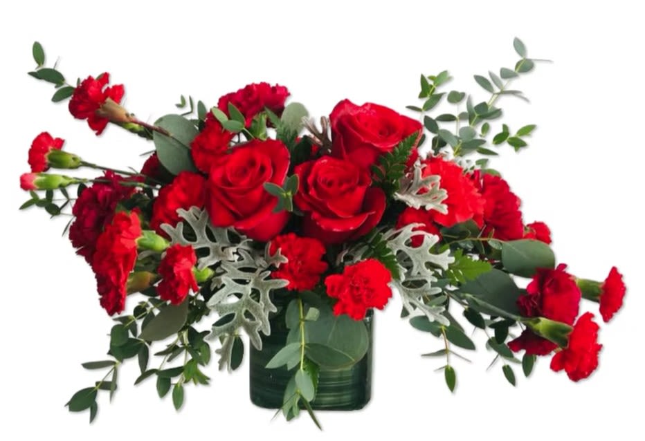 Custom Cube Arrangement 5 - Flowers and containers are subject to substitution and availability.