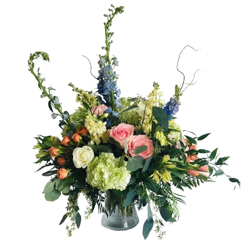 Custom Vase Arrangement 7 - Flowers and Containers are subject to substitution and availability.