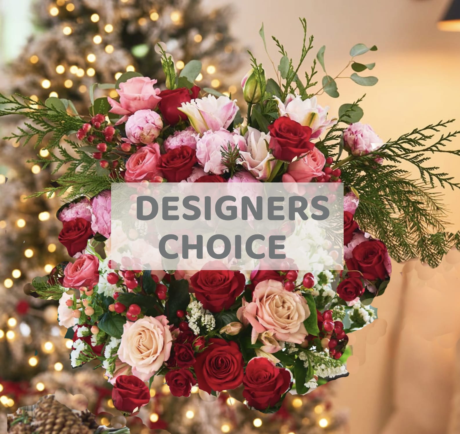 FLORIST CHOICE  - WE WIL PICK OUR IN SEASON BEST BLOOMS TO MAKE A 1 OF A KIND ARRANGEMENT