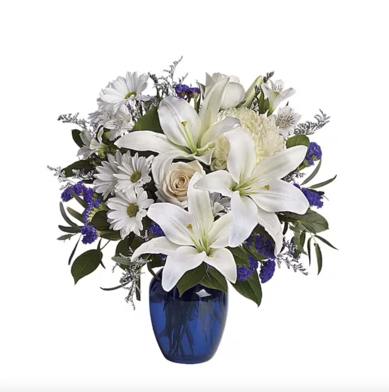 Beautiful in Blue - will create a unique design each month for the recipient of this wonderful gift! Your first bouquet will be delivered on the day of your choice and the next months following, depending on the number you choose. The best seasonal flowers are hand-selected and arranged by our skilled designers to create a unique and custom arrangement every time. Available in 3, 6, or 12-month subscriptions..