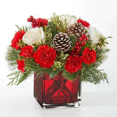 Christmas Market Bouquet  - An aromatic experiece, the Christmas Market Bouquet includes assorted seasonal greens to bring the scents of the season to you or your loved ones.