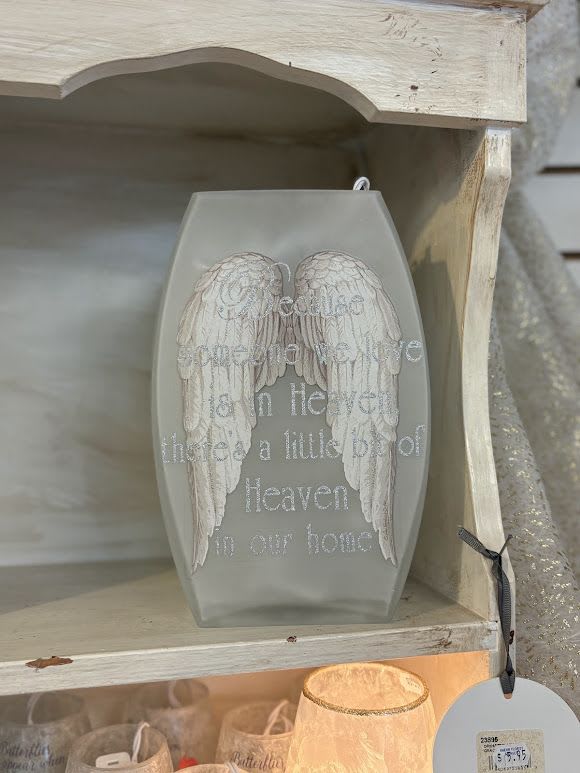 Heavenly Lamp - Because someone we love is in Heaven, there is a little Heaven in our home lamp.  Lamp is 6" tall