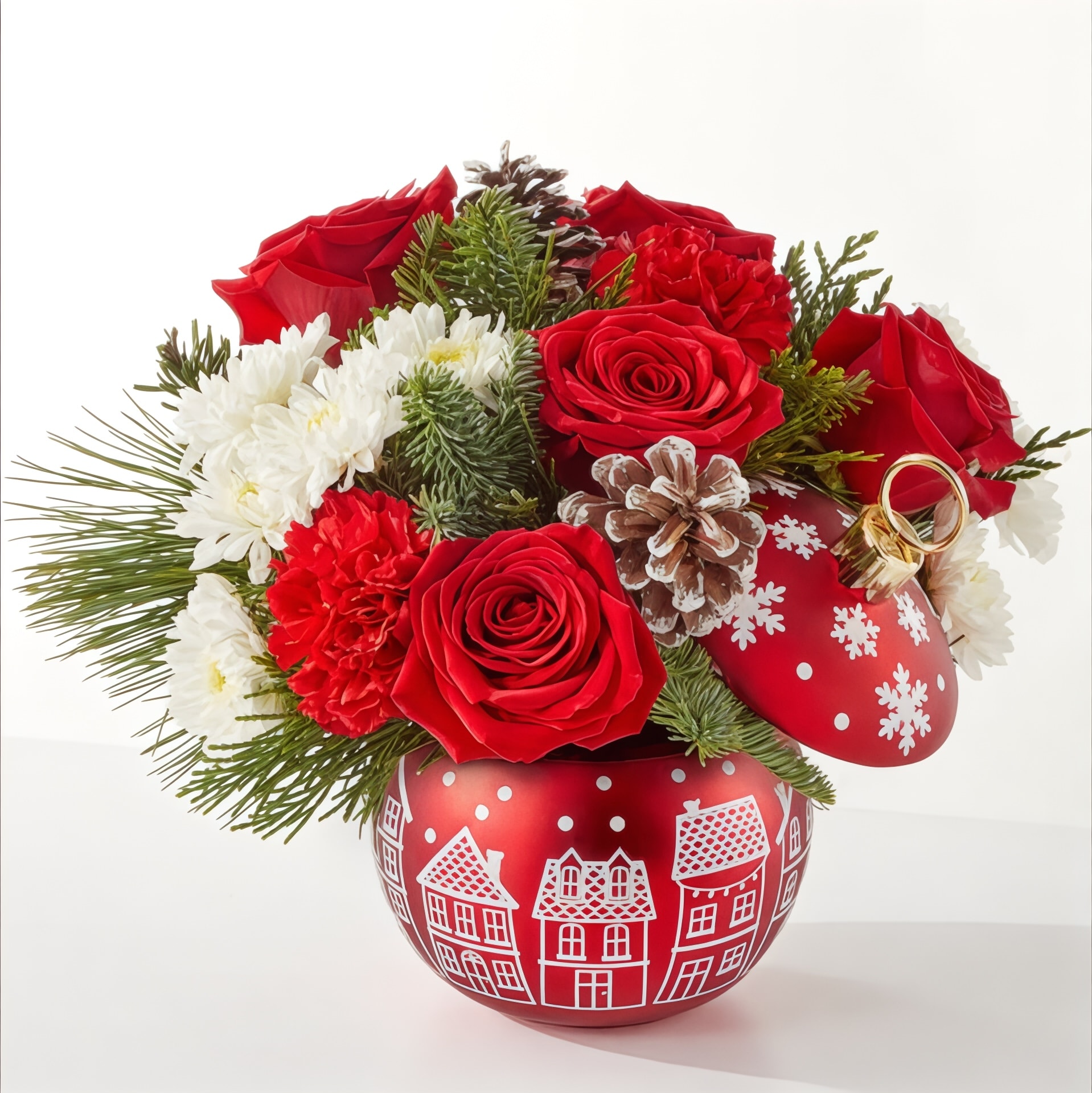 Cheer in the Air Ornament Bouquet - Cheer in the Air Ornament An ornament full of blooms, perfect for any occasion this season!