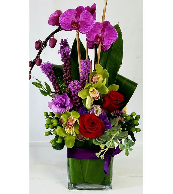 Orchid Jewels #2 -  Product ID 19384D  Approximately 12"W x 18"H