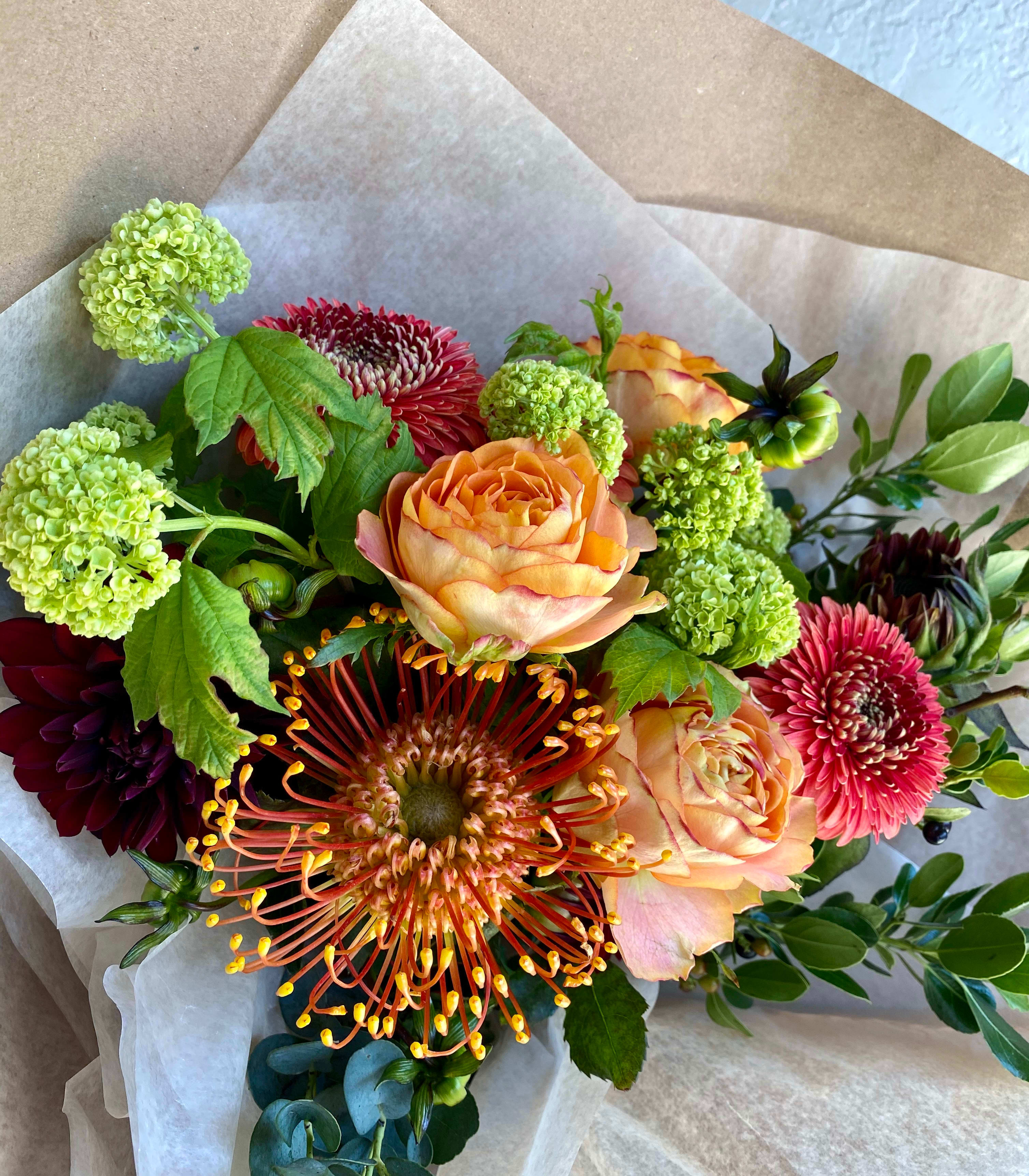 Spark-Hibana- - For your family,  friends,  this bright, elegant and fun hand tied bouquet with a special quality known only as "Spark". Delivered with special care for social distancing and sanitary concerns.