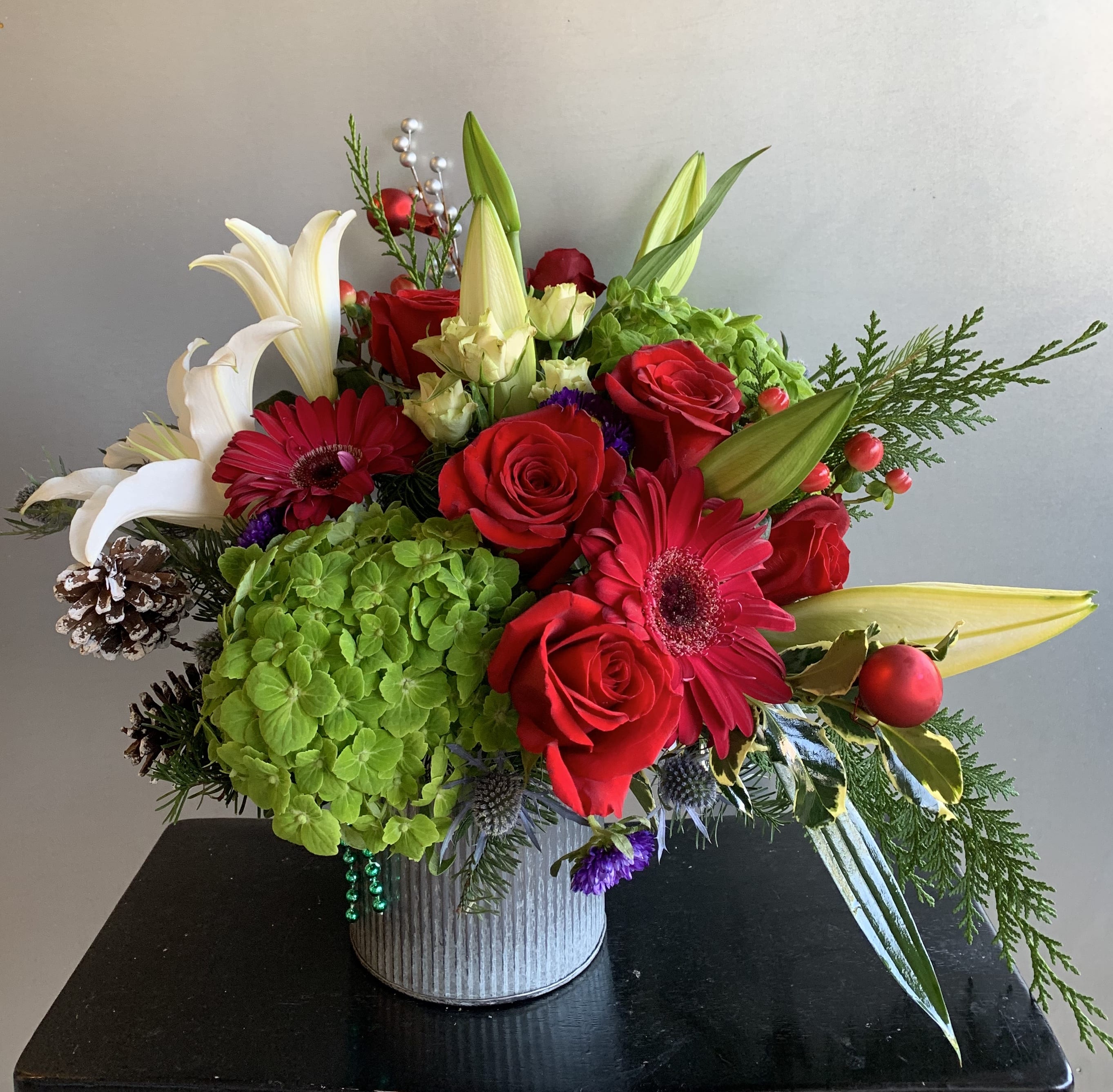 Warm Winter By Elegant - A bouquet of fresh flowers for holidays is perfect for your room.