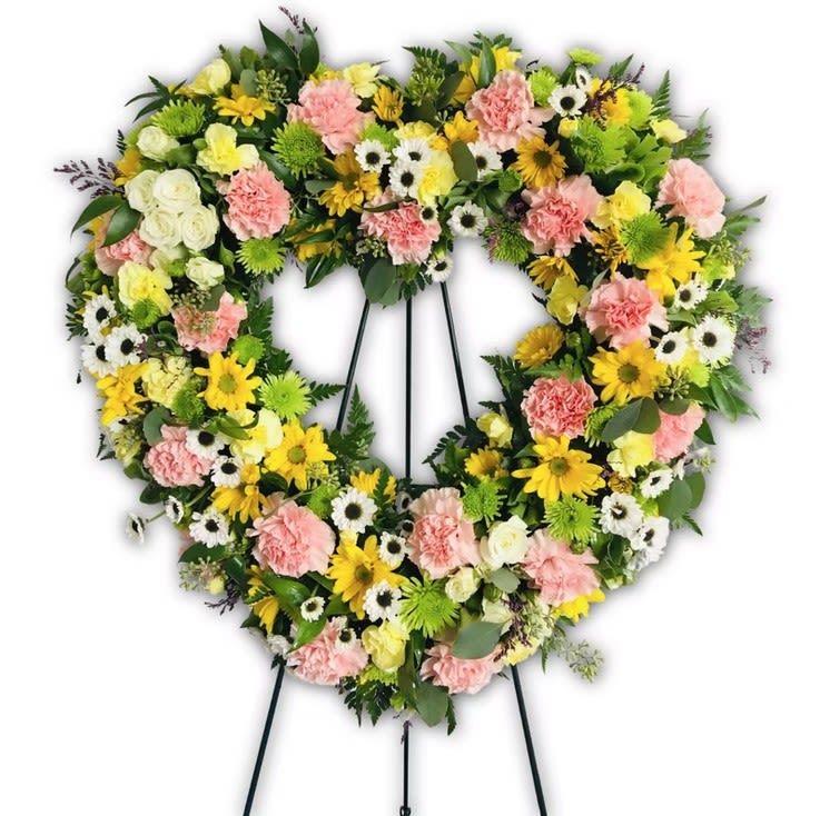 Standing Heart 5  - Flowers and containers are subject to substitution and availability. 