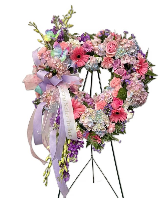 Standing Heart 4 - Flowers are subject to substitution and availability.