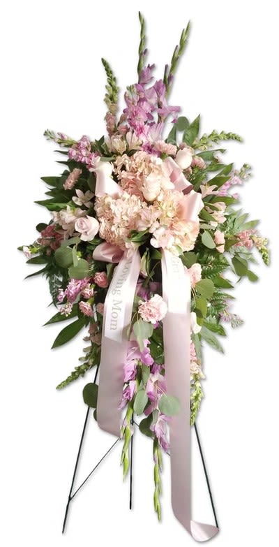 Standing Spray 9 - Flowers are subject to substitution and availability.