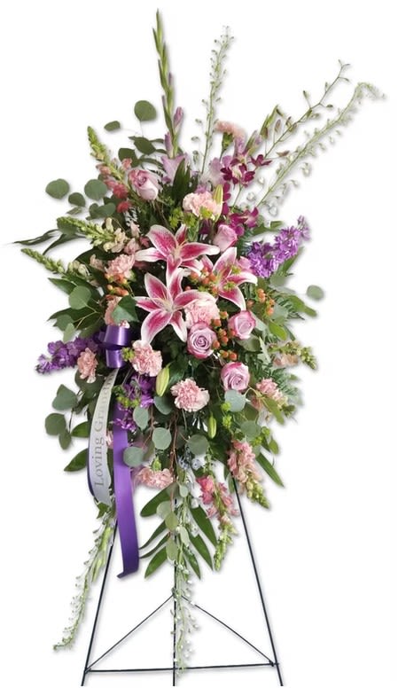 Standing Spray 8 - Flowers are subject to substitution and availability.