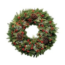 Fresh mixed holiday wreaths - We custom make all our wreaths.  You tell us your colors and we will create an elegant lasting wreath for your door. Our wreaths come in different sizes...make sure to measure your door for the perfect size! Available after 11.18