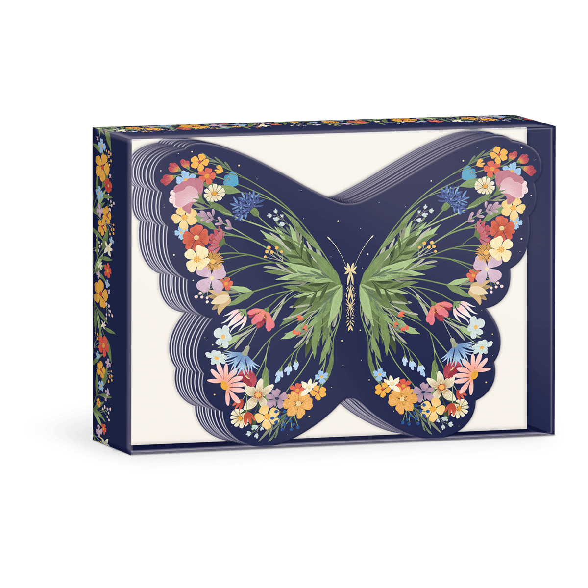 HER- BUTTERFLY NOTE CARD SET - Butterfly-shaped notecards will impress anyone who receives them.