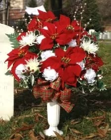 [TT-ANC28D]:  SILK CHRISTMAS ARRANGEMENT - DELUXE  - SILK CHRISTMAS ARRANGEMENT - DELUXE 