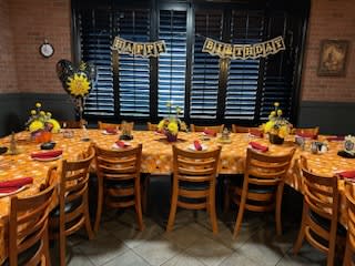 Party Decorating Services - Highly Customizable Service Package We'd love to set up your party decor for your next big event. We can do balloons, flower arrangements, hang up banners. Please call to discuss what we could do for you!