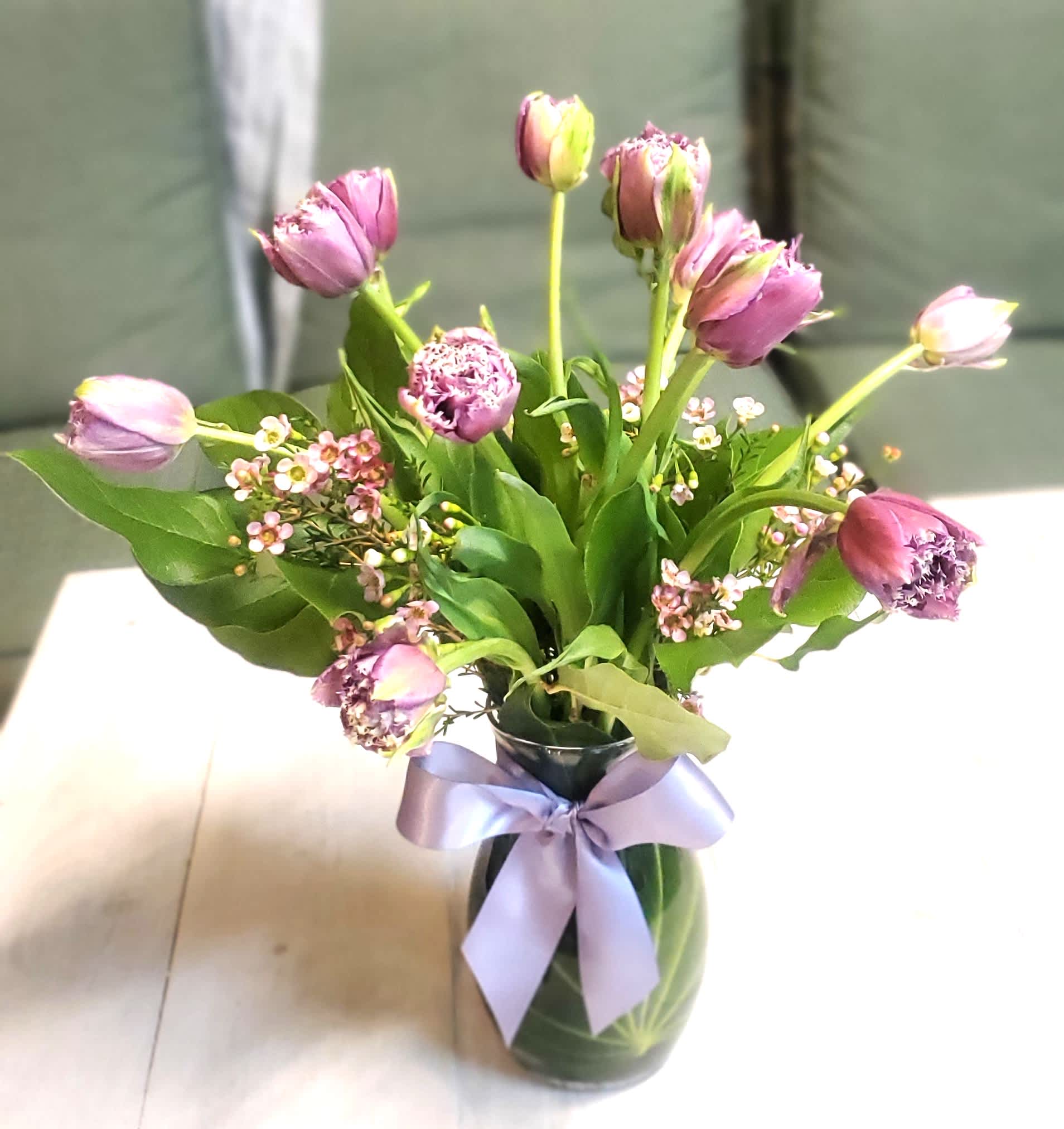 Tulip Love - An arrangement of tulips that will be sure to brighten anyone's day!