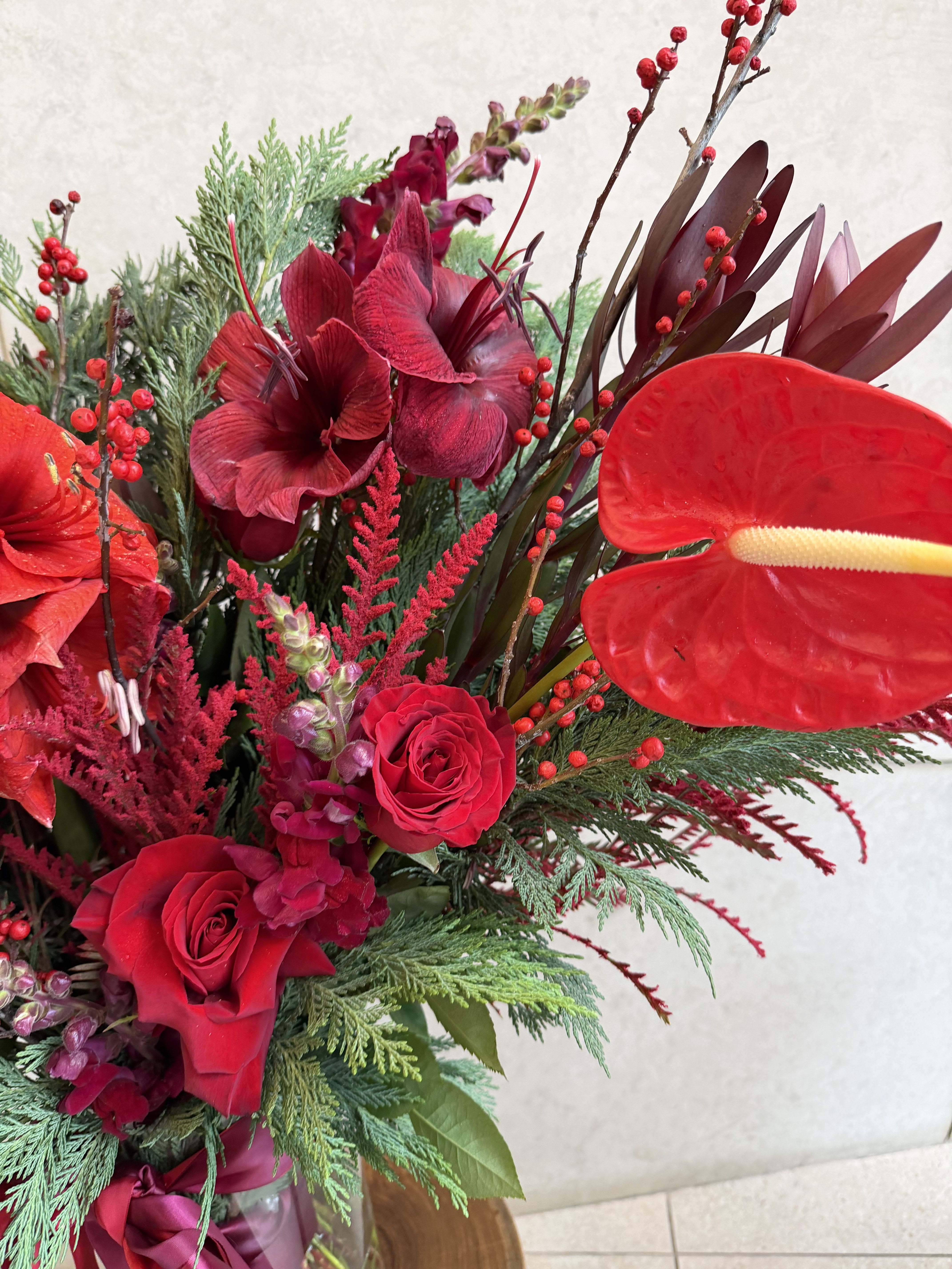 Christmas’s bouquet  - Large festive arrangement In a vase