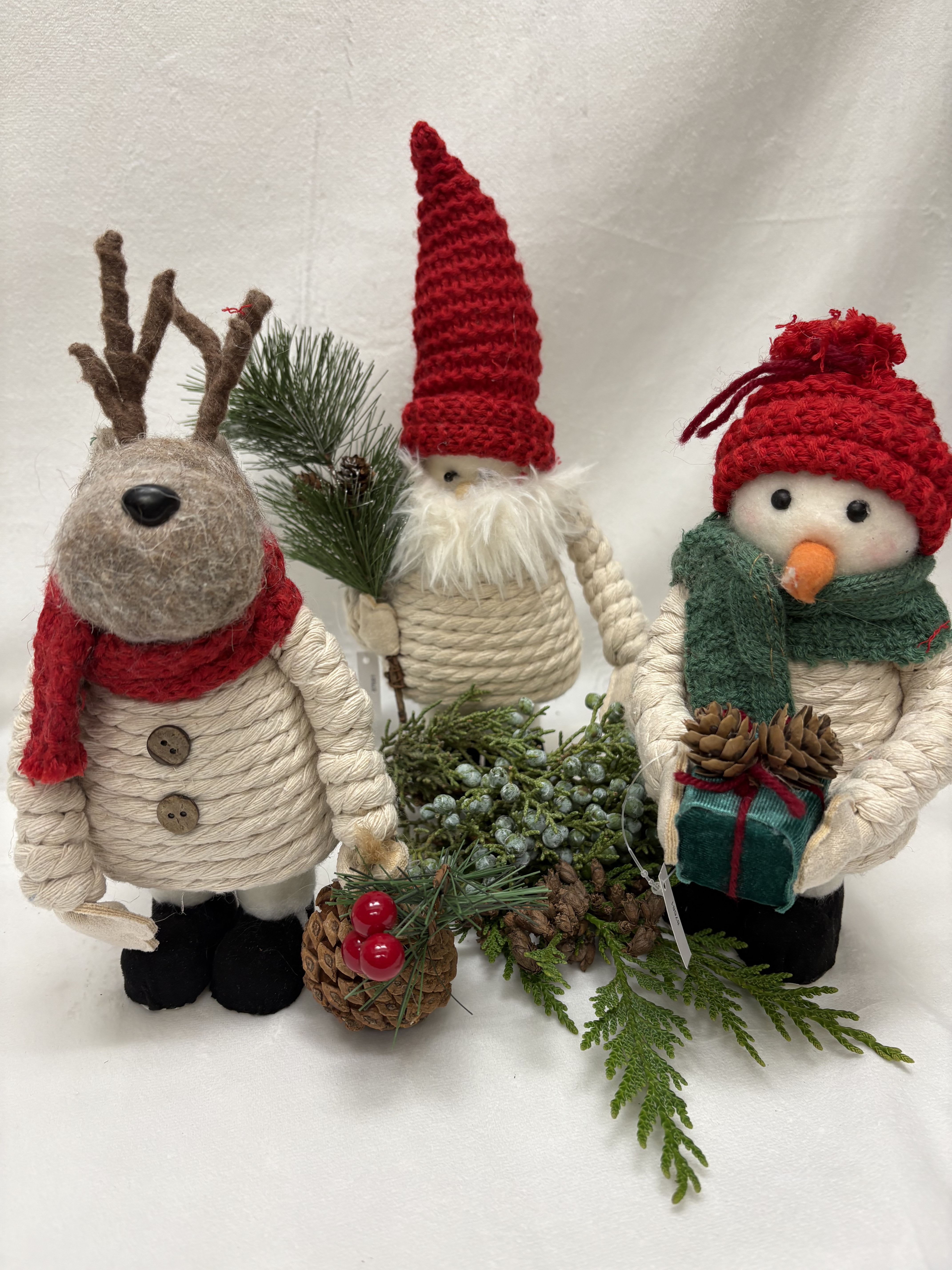 Christmas trio - Santa, Snowman and Reindeer trio