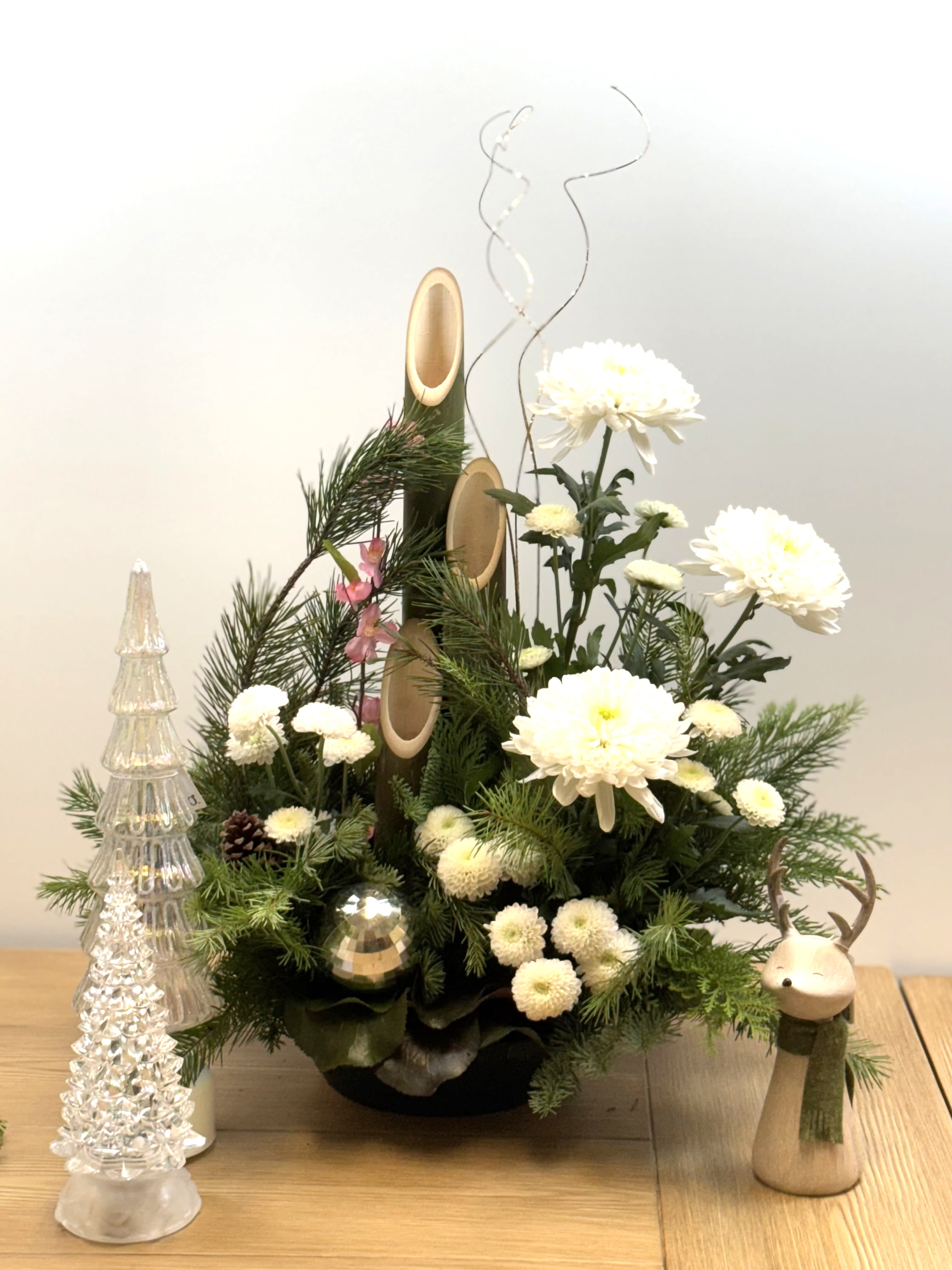 Shogatsu New Year’s Arrangement  - Standing over 3 ft. tall!  Usher in the New Year with the Stunning Shogatsu - the perfect piece to transition into 2025 or as a gift for the hostess of your New Year party!  