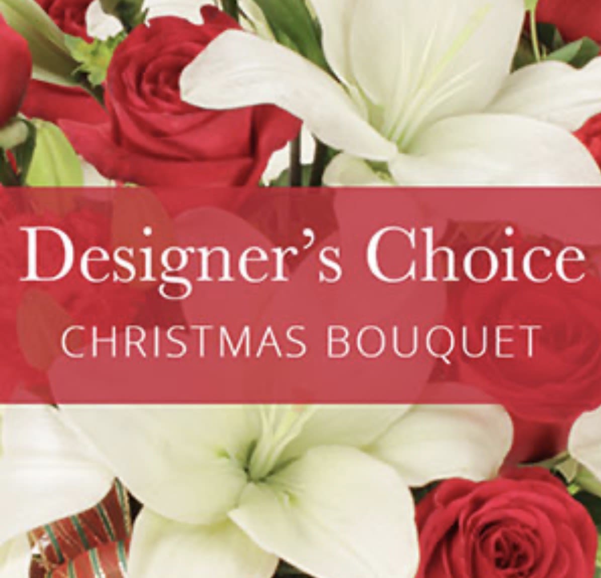 Fresh Cut Holiday Florals - Seasonal mix of fresh cut flowers without a vase. Comes wrapped in cellophane or brown paper with a Lotherington's bow.