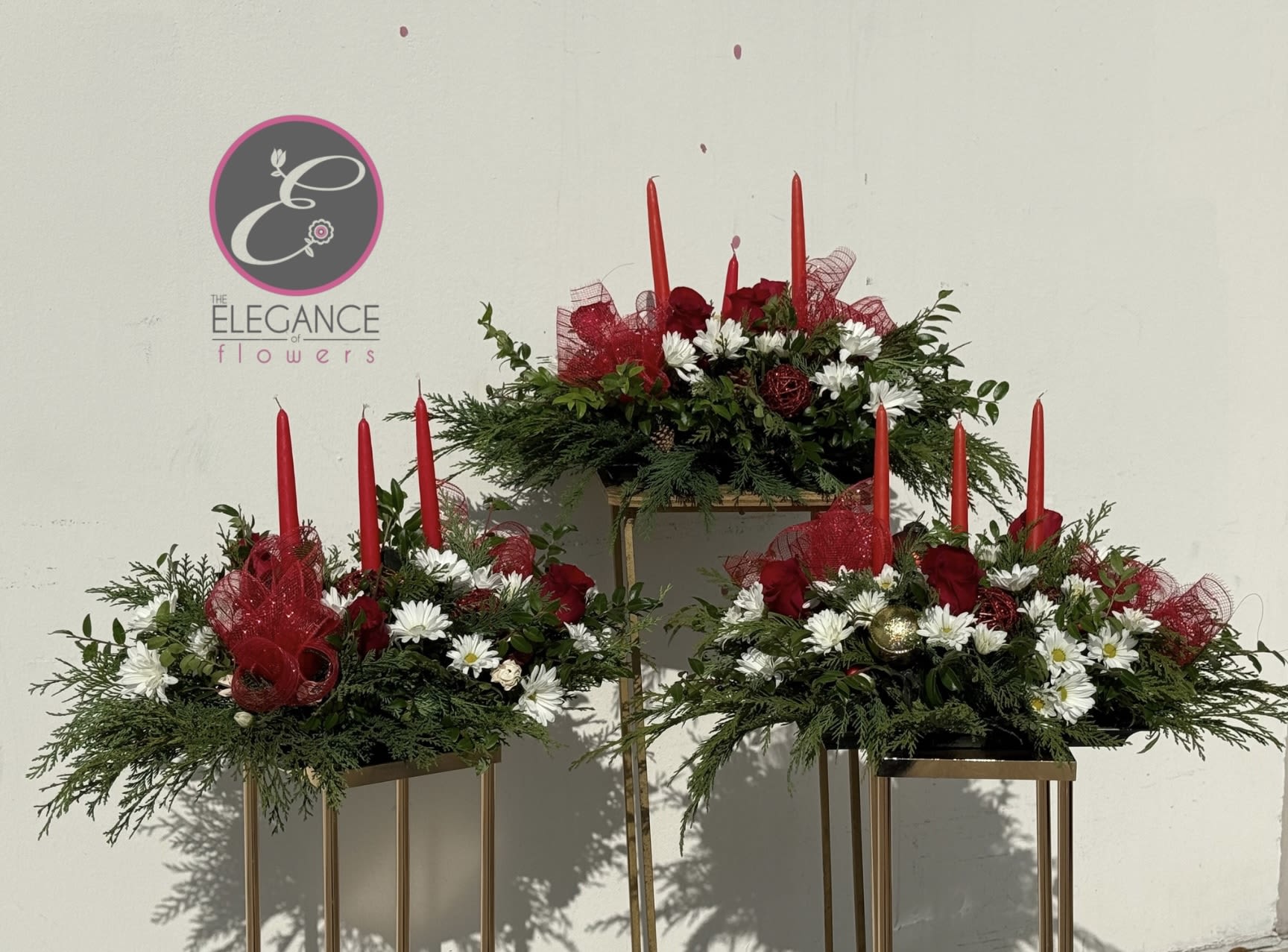 Elegant Winter Blooms Trio #1  - N/A