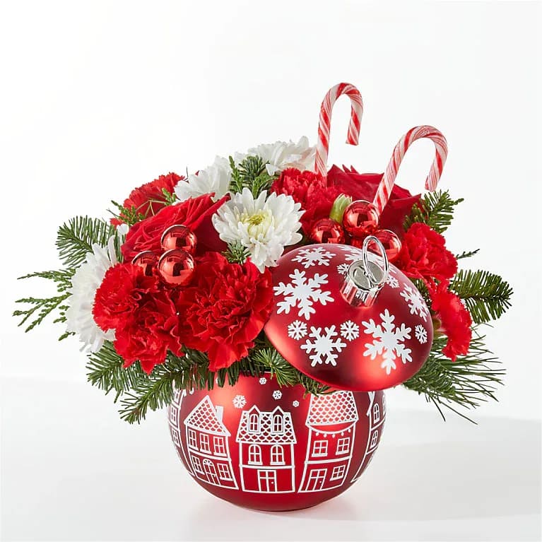 Cheer in the Air Ornament - An ornament full of blooms, perfect for any occasion this season. 