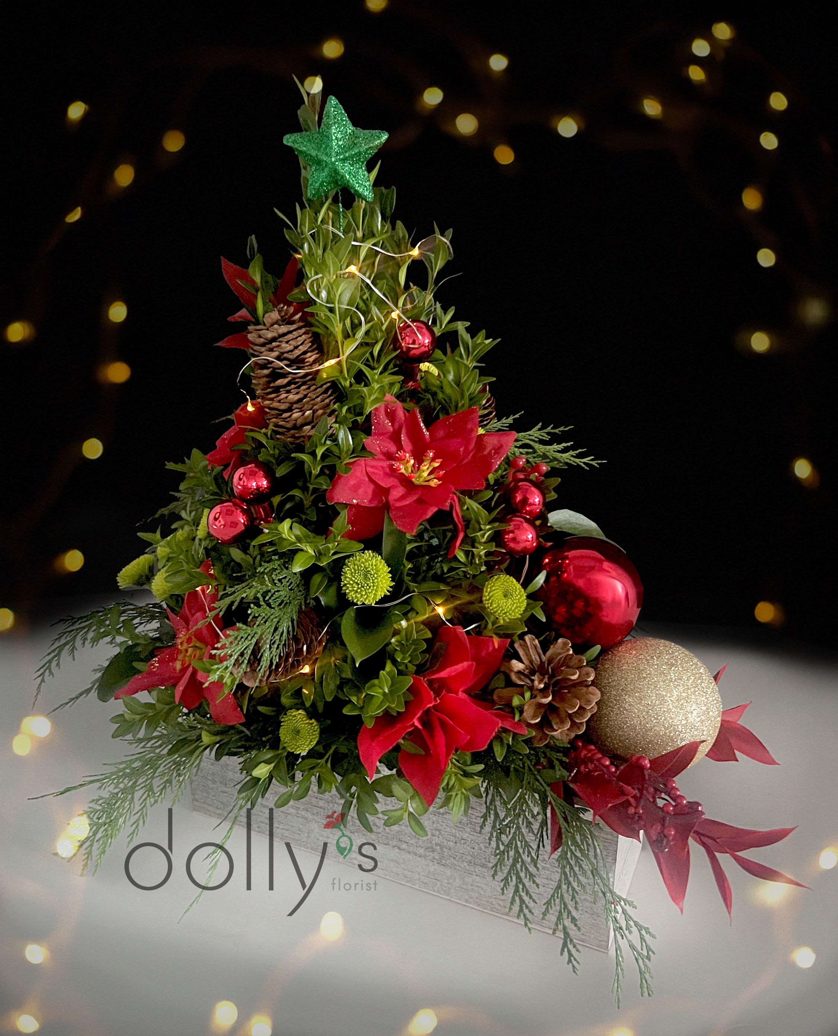 SOLD OUT | Boxwood Tree | Petite - Between 18" - 20" (46cm - 51cm) Decorations will be refreshed and varied throughout the season. 