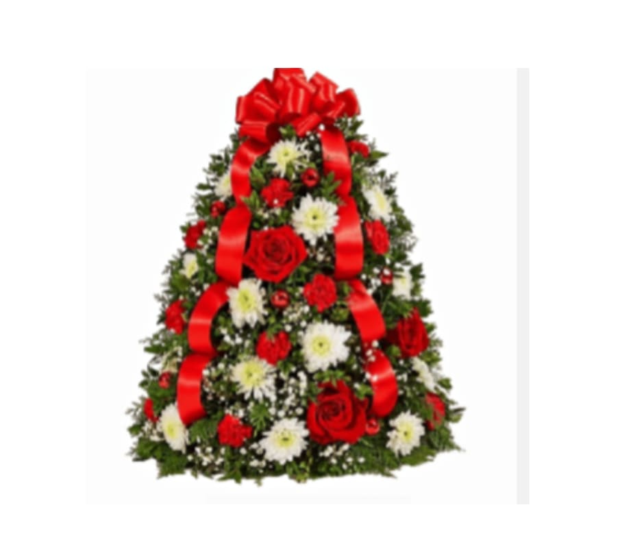 TREE Christmas - Beautiful Christmas arrangement in the shape of a tree, perfect for decorating and gifting during this special season