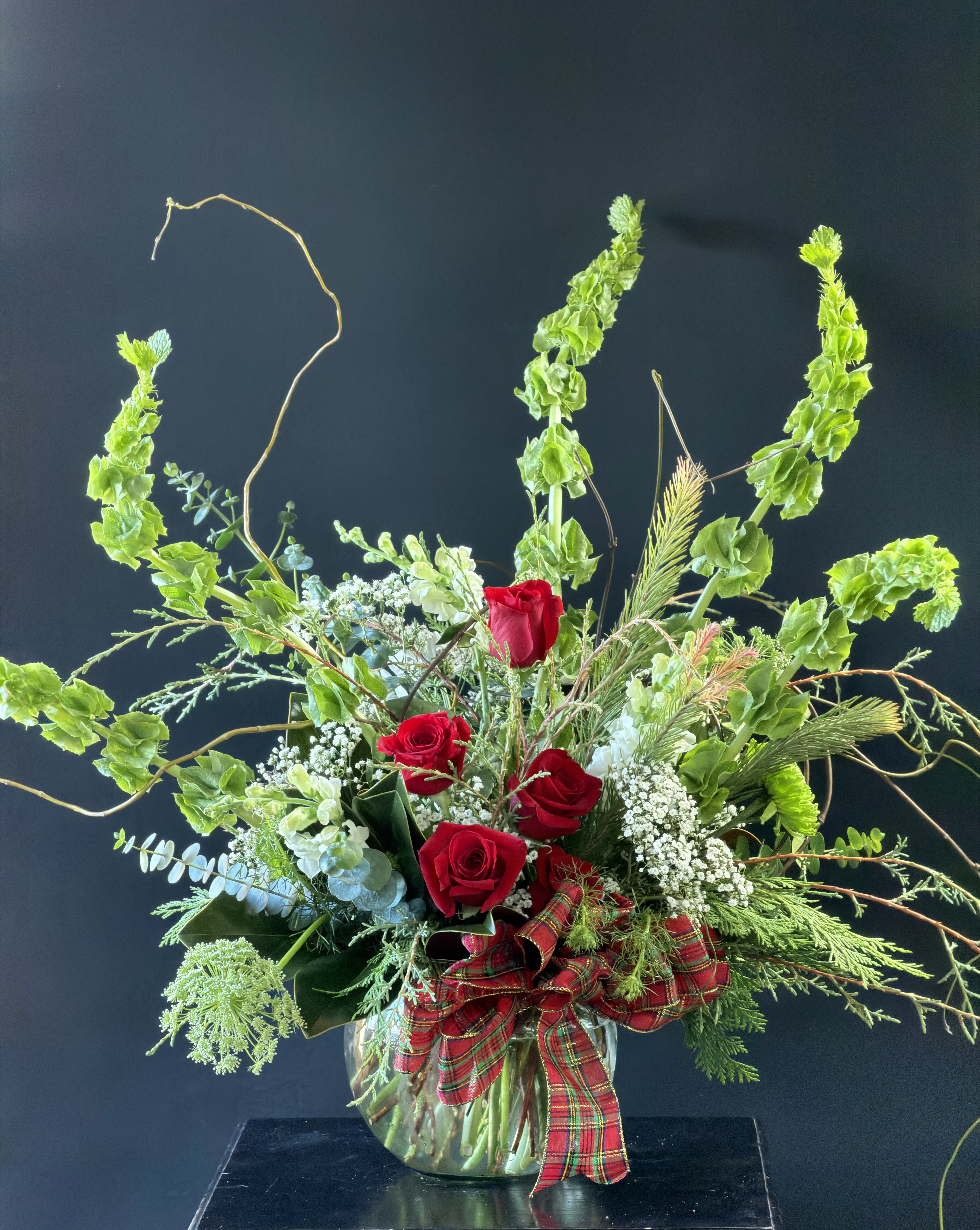 Holiday Bowl - Large and whimsical bouquet  
