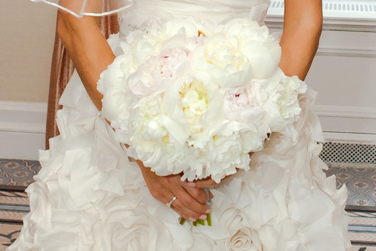 Bridal Bouquet  - White Peonies 