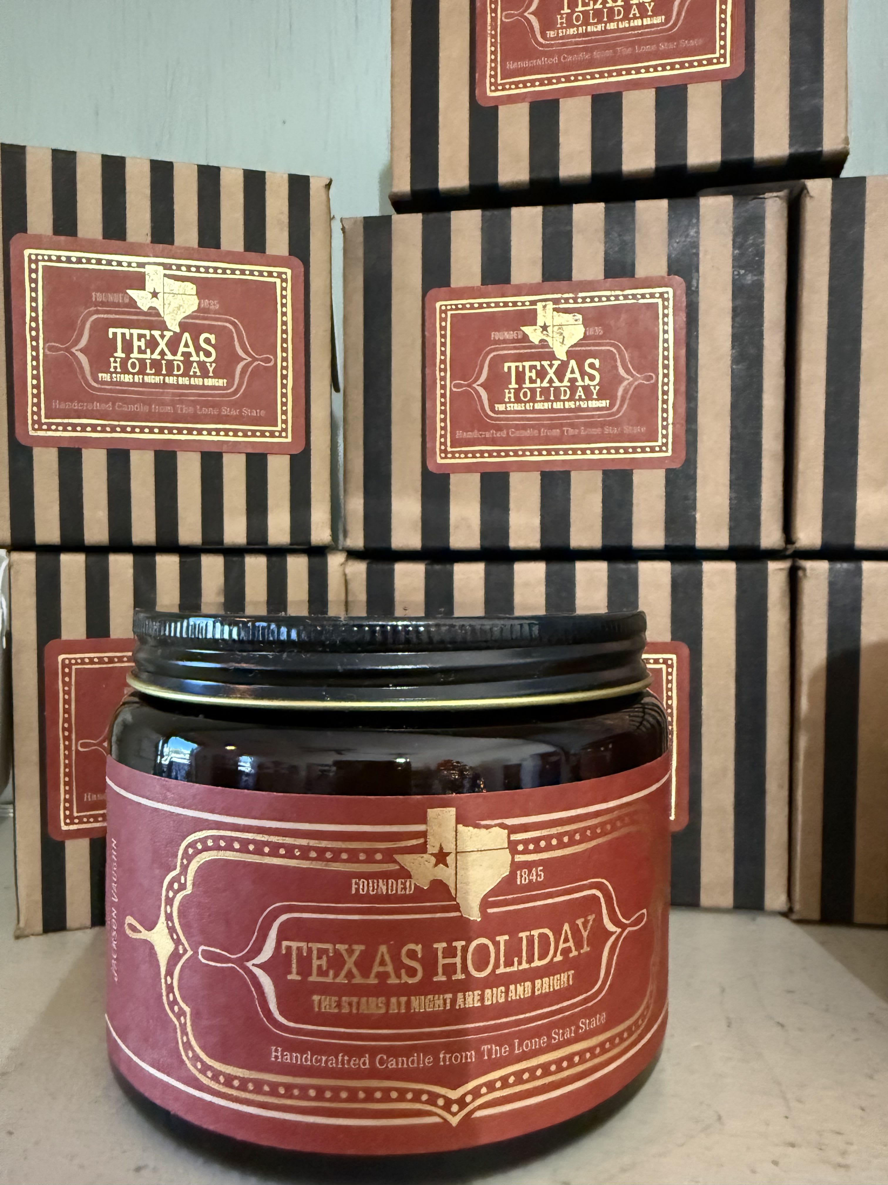 Texas Collection - 16oz Texas Holiday  - 16oz Texas Holiday Candle - by Jackson Vaughn