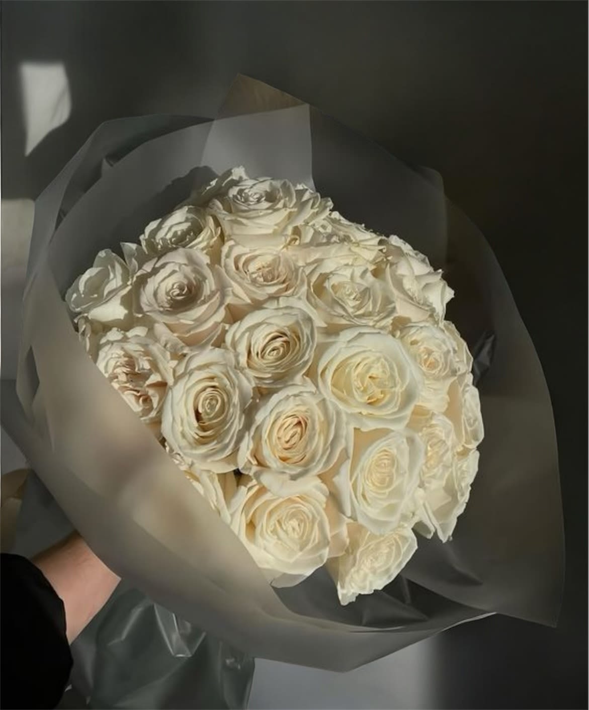White Valentine Roses  -  White Rose Bouquets • 1 Dozen (12 stems) • 2 Dozen (24 stems) • 3 Dozen (36 stems) $5 per stem Greenery add-on: +$8
