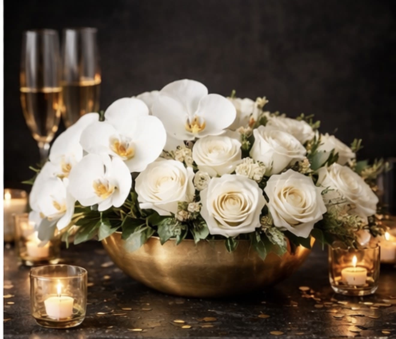 New Years Luxe Centerpiece  - New Years Luxe Centerpiece (Shown in Premium)