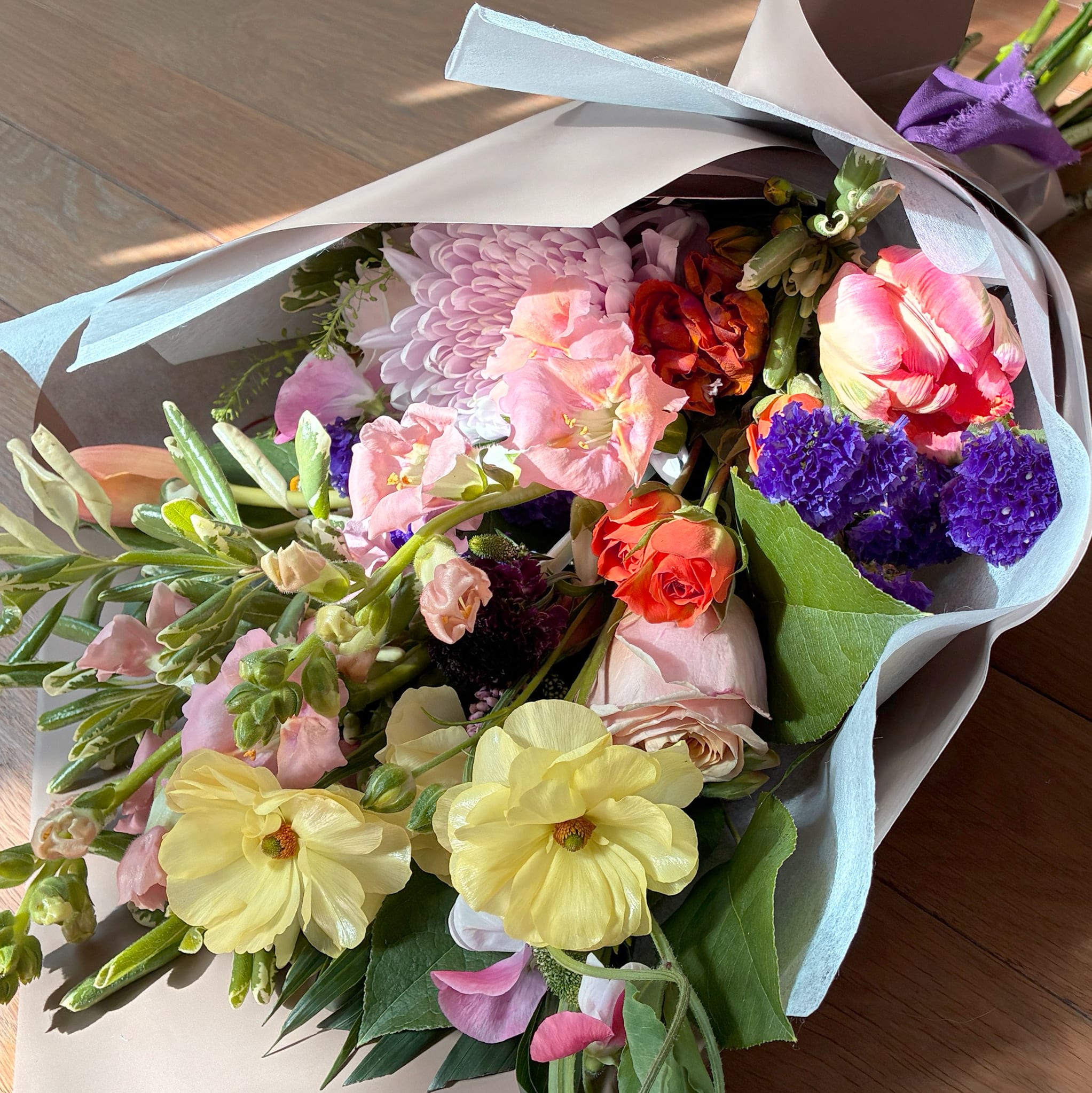 HAND-TIED Designer Bouquet - Designers choice of premium flowers.