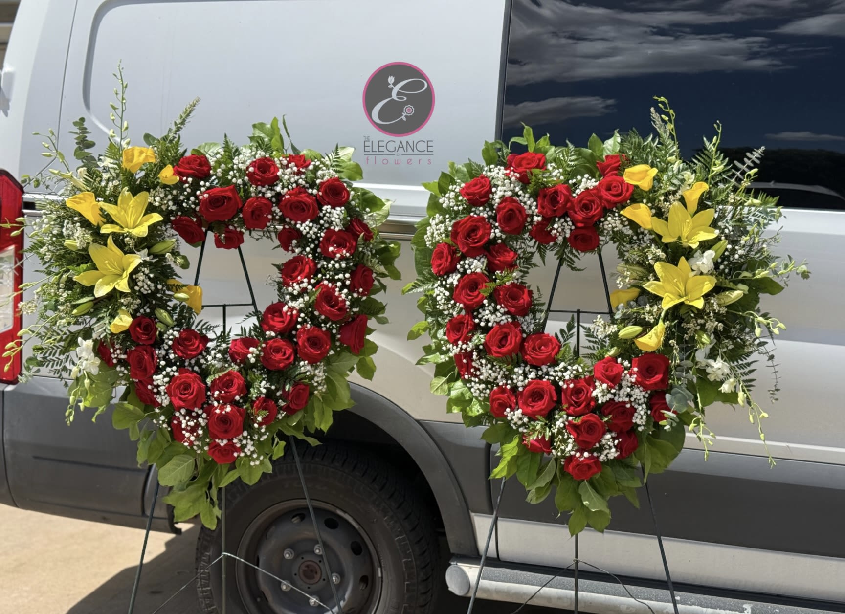 Elegant Heart Wreath Pair #1  - N/A